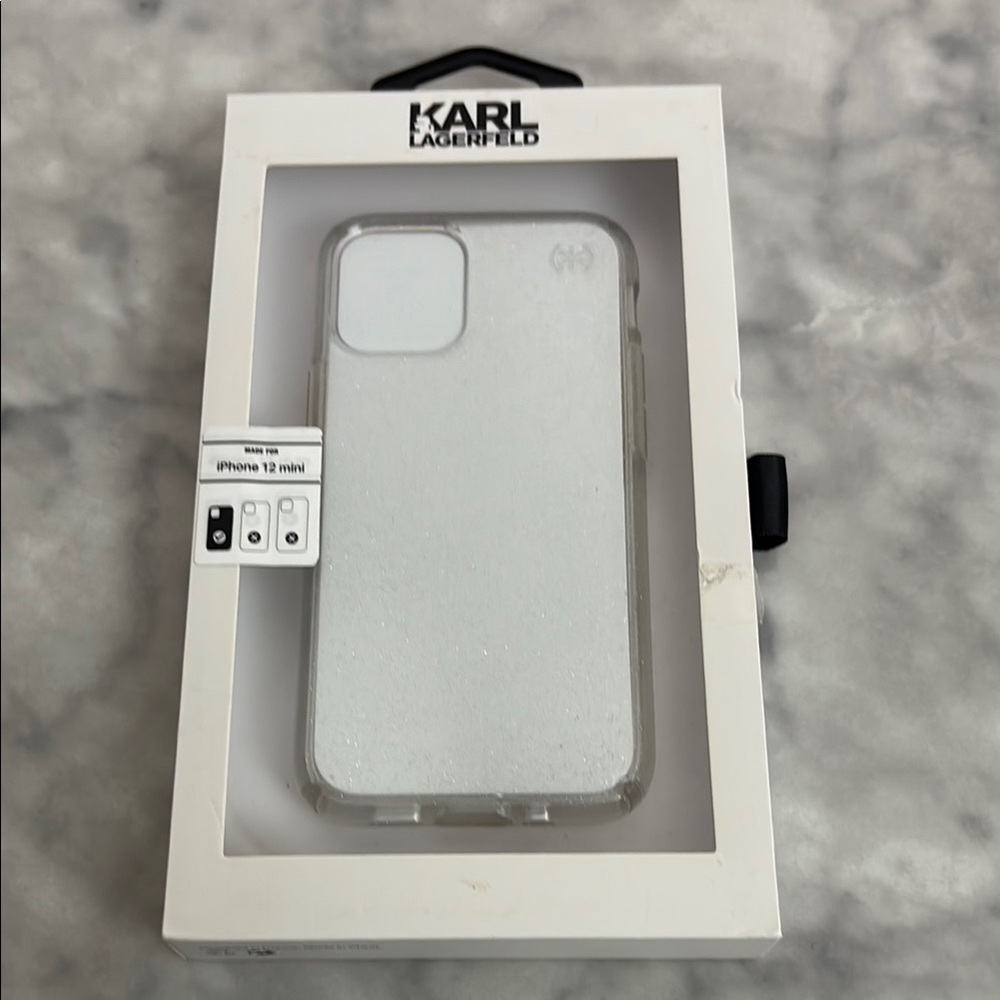 Karl Lagerfeld Glitter iPhone 12 Mini Case